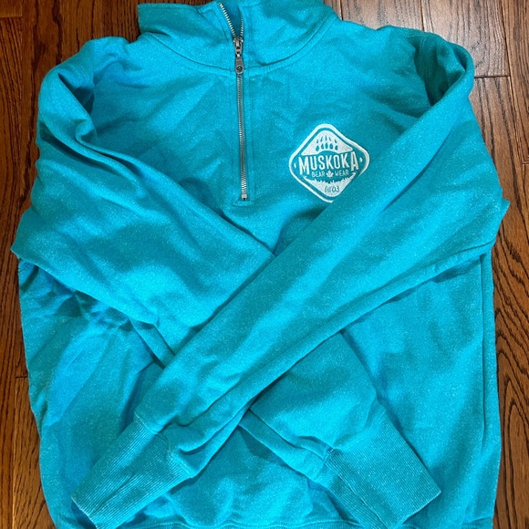 Muskoka Bear wear half zip sweatshirt size small - Picture 2 of 5